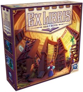 The cover of Ex Libris depicting a strange magical library.