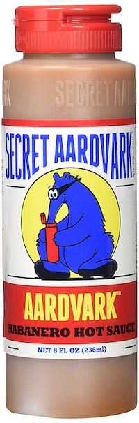 Bottle of Secret Aardvark Habanero Hot Sauce