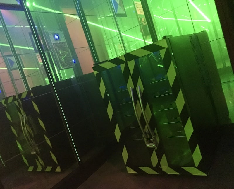 In-game: A locked refridgerator filled with an unknown substance.