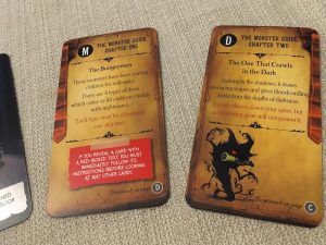 The first two chapter cards explain the nature of the Boogeymen