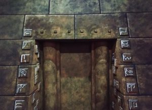 In-game: the entrance to an ancient Egyptian pyramid.