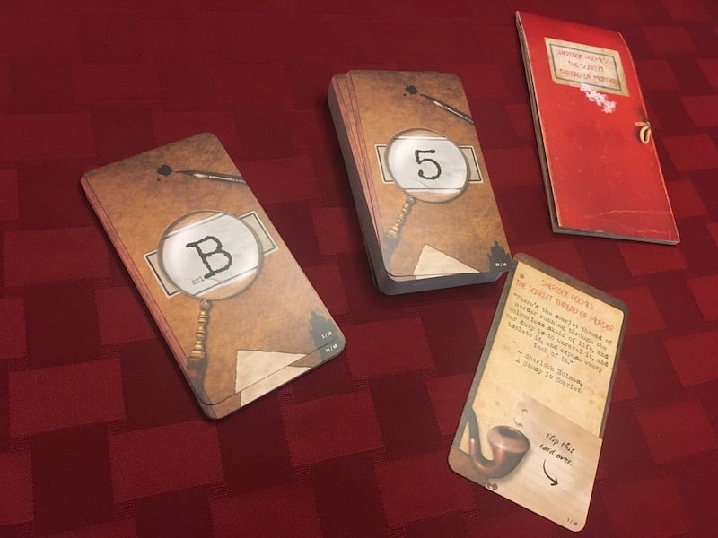 Sherlock Holmes deck stacks.