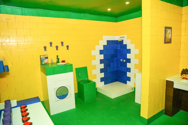 In-game: A lego bathroom.