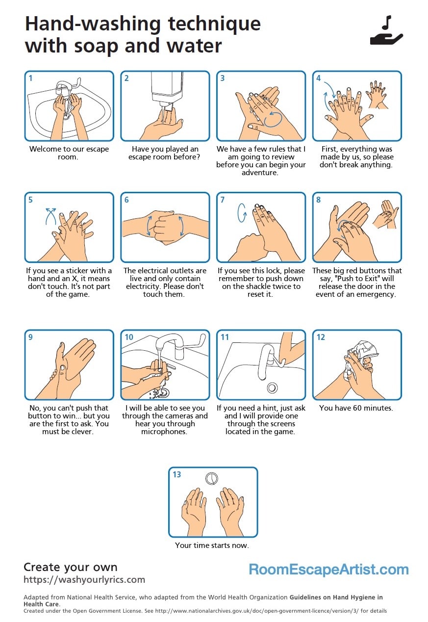 Escape Room Hand-Washing Technique [Meme]
