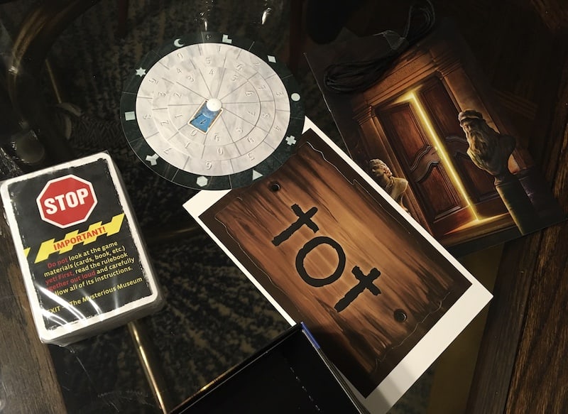 Assorted game components.