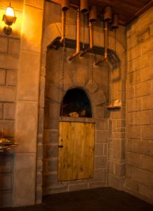 In-game: An oven built into the stone walls of the castle.