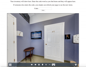 A 360 degree view of the gamespace in the inventory.