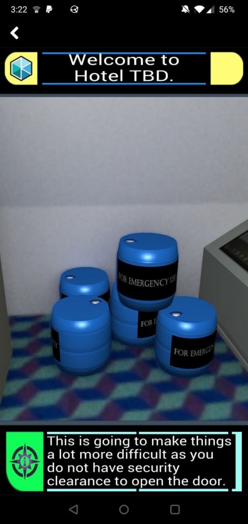 Emergency equipment screne.