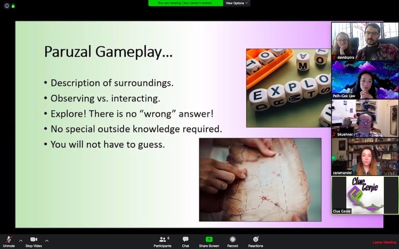 Paruzal gameplay explaination. Desciption of surroundings, observing vs interacting, explore, no special knowledge, no need to guess.