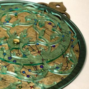 A spinning star chart device.