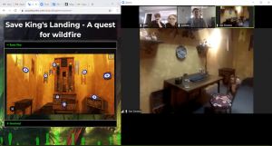 Save King's Landing - room view, via a 360 image and a zoom stream.