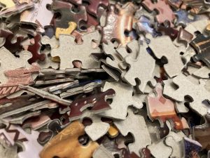 Closeup of the jumbled pieces.