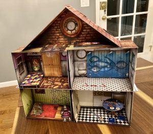 The Cursed Dollhouse fully assembled.