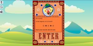 An intro to the carnival challenging the player to determine if a legend is true.