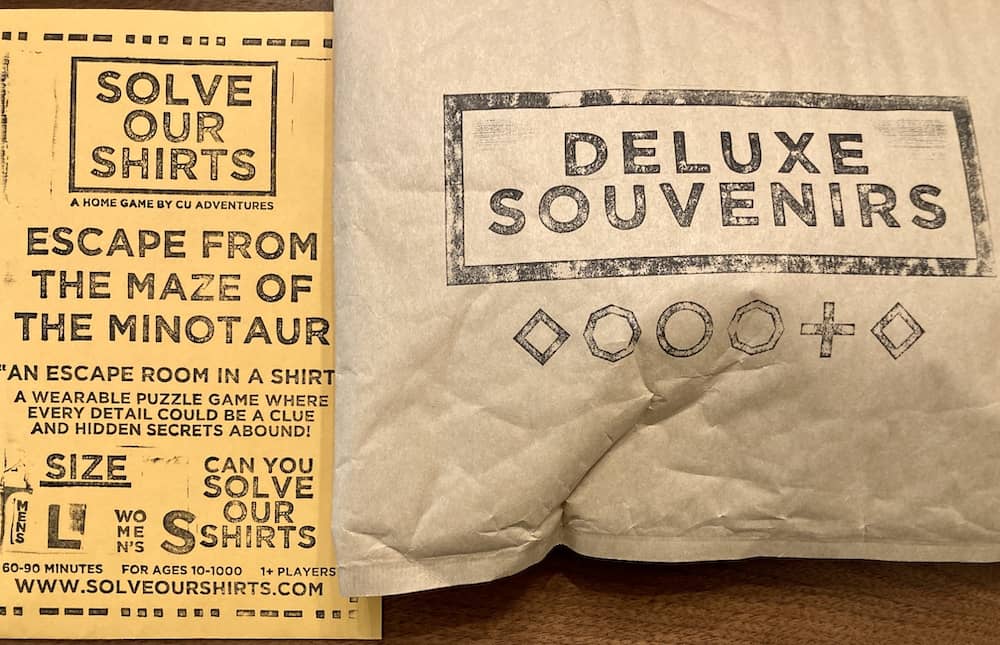 Solve Our Shirts packaging.