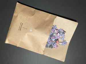 Puzzle pieces being poured from a paper envelope.