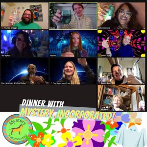 Player post-game, everyone is dressed like Scooby characters.