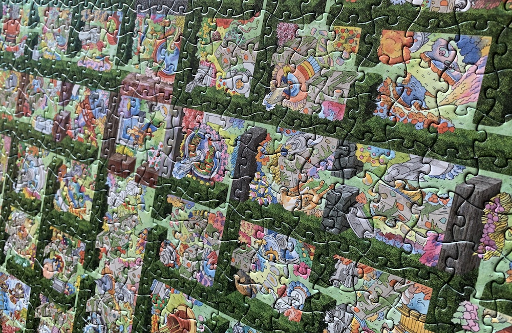 Lost In A Jigsaw: The Diagonal Maze Puzzle Di Buffalo Games | 515 Pezzi, Labirinto Diagonale