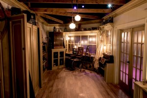 Inside of the a strange curio shop filled with unusual antiques.