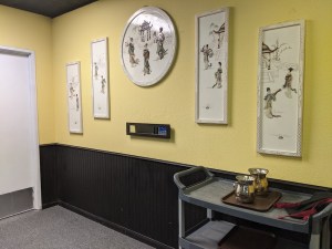 Back room in a Chinese restaurant.