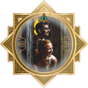 Lisa & David in the art deco RECON frame.