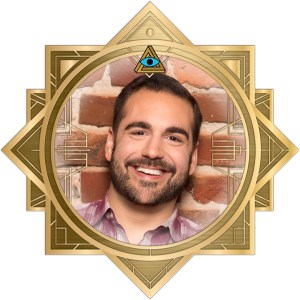 Harrison in the art deco RECON frame.