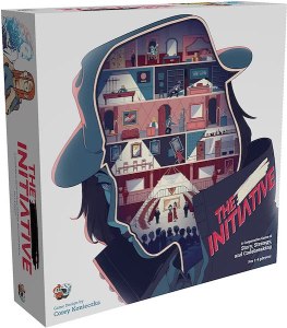 Initiative box art depicts a character's mind filled with rooms.