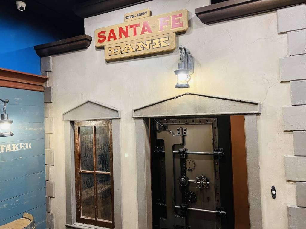 Santa Fe Bank exterior the old west.