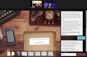 Interface played over zoom with the Winchester Mystery House Historical Records.