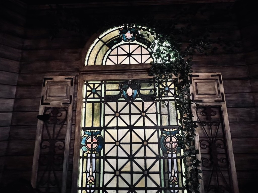 A beautiful stained glass window.