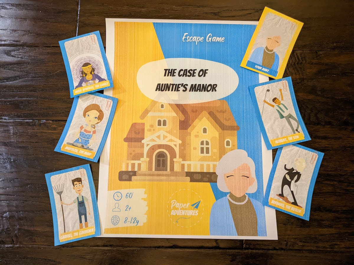Paper Adventures – The Case of Auntie’s Manor [Kids’ Product Review]