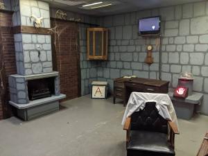 A mad scientist's lab that looks a little like a dungeon.