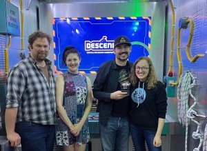 Andrew, Madeleine, David, & Lisa posing after having competed The Depths.