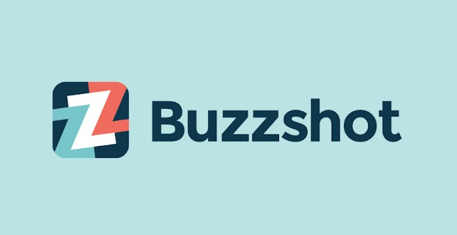 Buzzshot logo featuring a rounded square with a white "Z" surrounded by stylized z shaped graphics