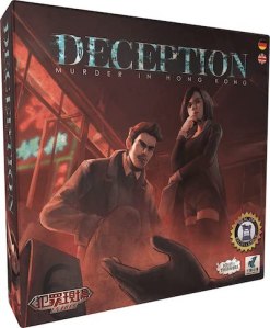 Deception: Murder in Hong Kong has two people thoughtfully looking down at a body.