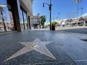 Frank Sinatra's star on the Hollywood Walk of Fame.
