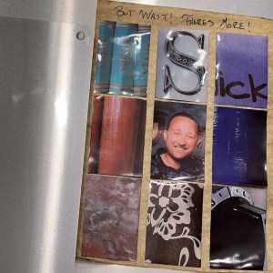 A matrix of 9 closeup photos of various items from around our home. Text reads, "But wait! There's more"