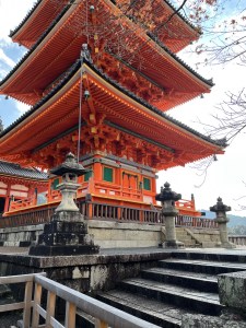 Kiyomizu-dera temple in late fall.