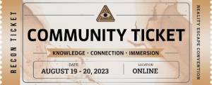 Bronze Community RECON Ticket. August 19 - 20, 2023. Online.