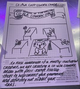 The written pitch for Kate's Co-ala Coop Coworking Space.