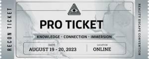 Silver Pro RECON Ticket. August 19 - 20, 2023. Online.