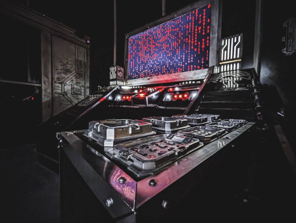 A large, elaborate, futuristic computer system