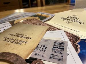 An assortment of interesting paper items.