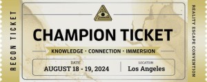 Golden Champion RECON Ticket. August 18 - 19, 2024. In Los Angeles, California.