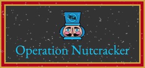 Operation Nutcracker banner with a Room Escape Artist Nutcracker
