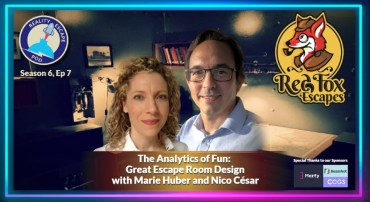 REPOD S6E7—The Analytics of Fun: Great Escape Room Design with Marie Huber and Nico César, Owners of Red Fox Escapes