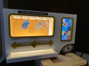 Time Card Vending Machine, with 3 cards in stock.