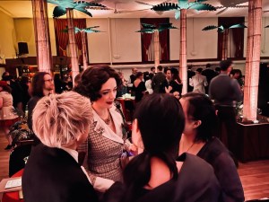 Caro Murphy performing in character and interacting with Operation Nutcracker guests.