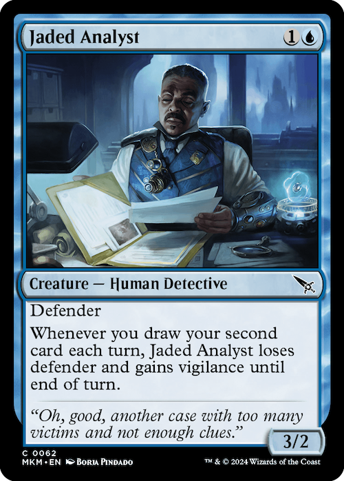 Magic card - Jaded Analyst