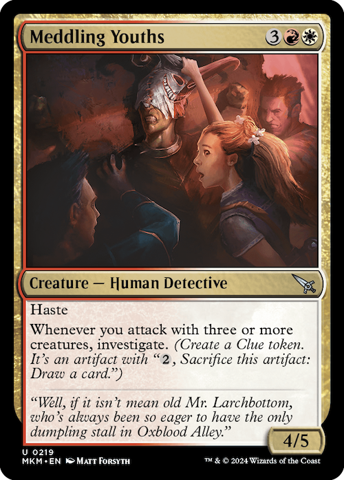 Magic card - Meddling Youths